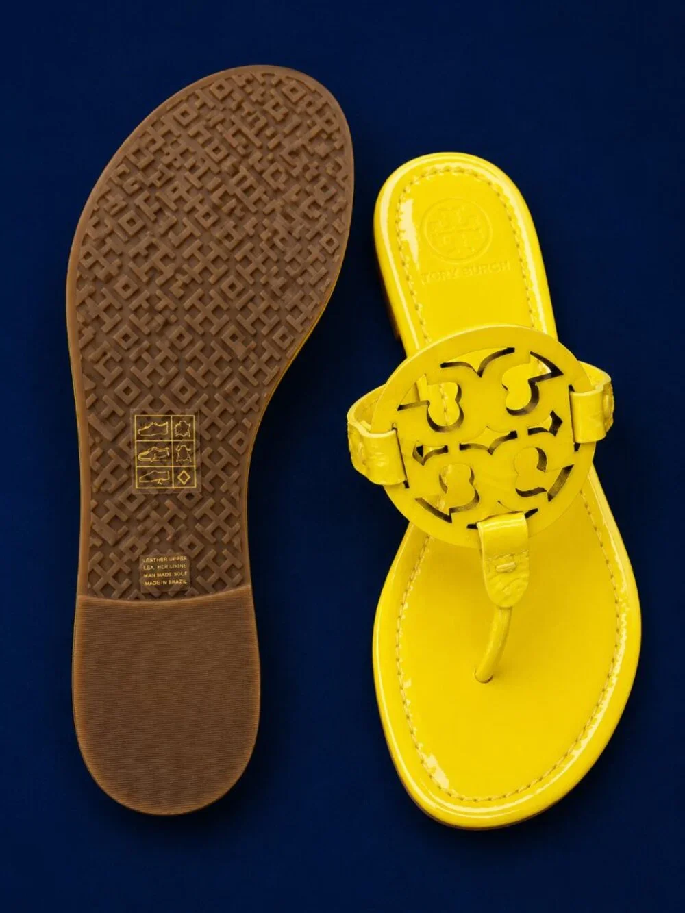 NEW IN BOX Tory Burch Miller Sandals in Limone